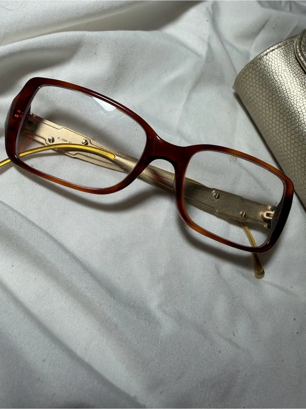 Judith Leiber Rare eyeglass frames lizard crystals